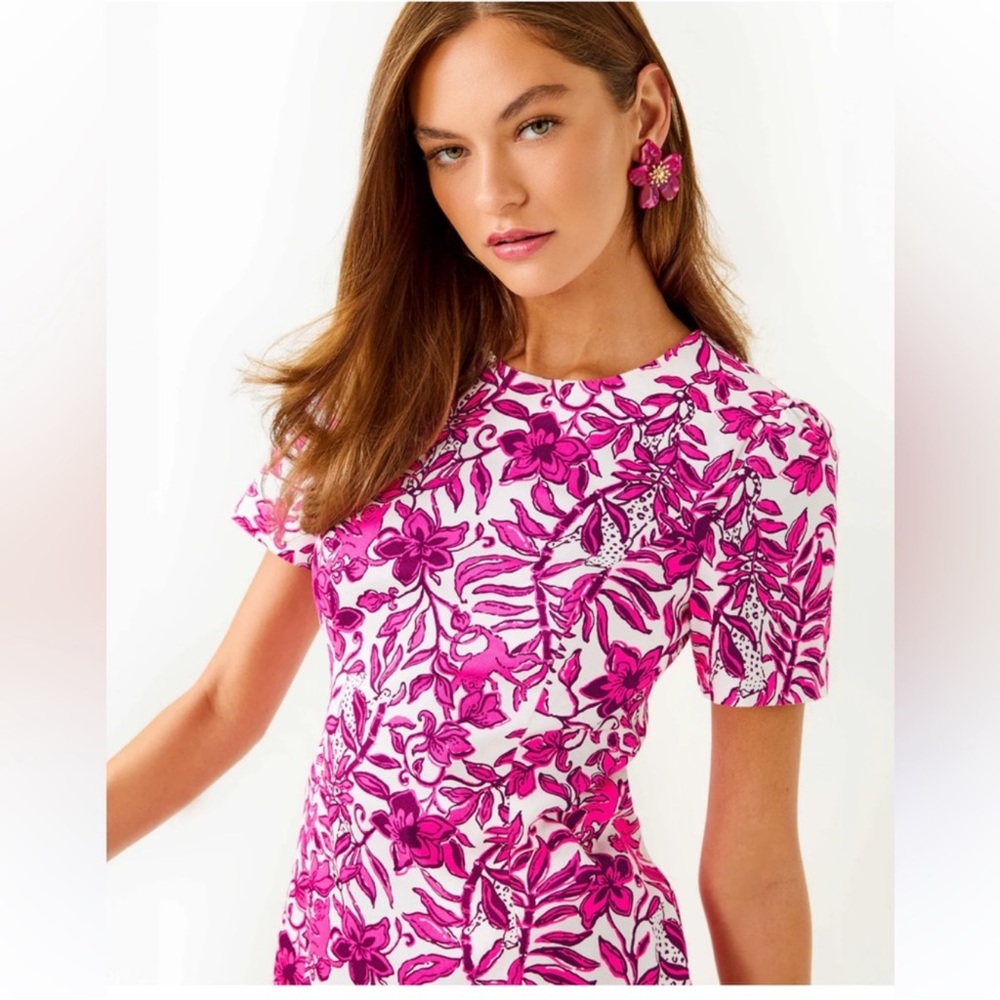 NWT LILLY PULITZER Mila Short Sleeve Shift Dress - Picture 6 of 7